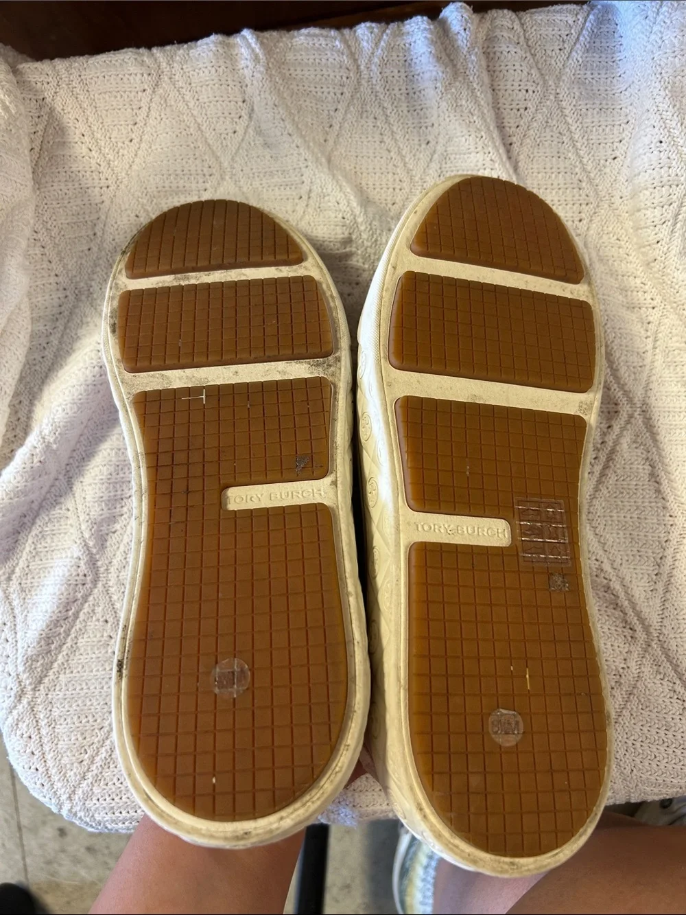 Tory Burch Blush Leather Platform Sneakers